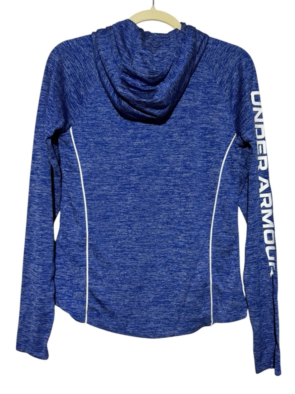 Under Armour NWT Velocity Hoodie Women Size S Blue Long Sleeve Athletic Workoit - Picture 2 of 6